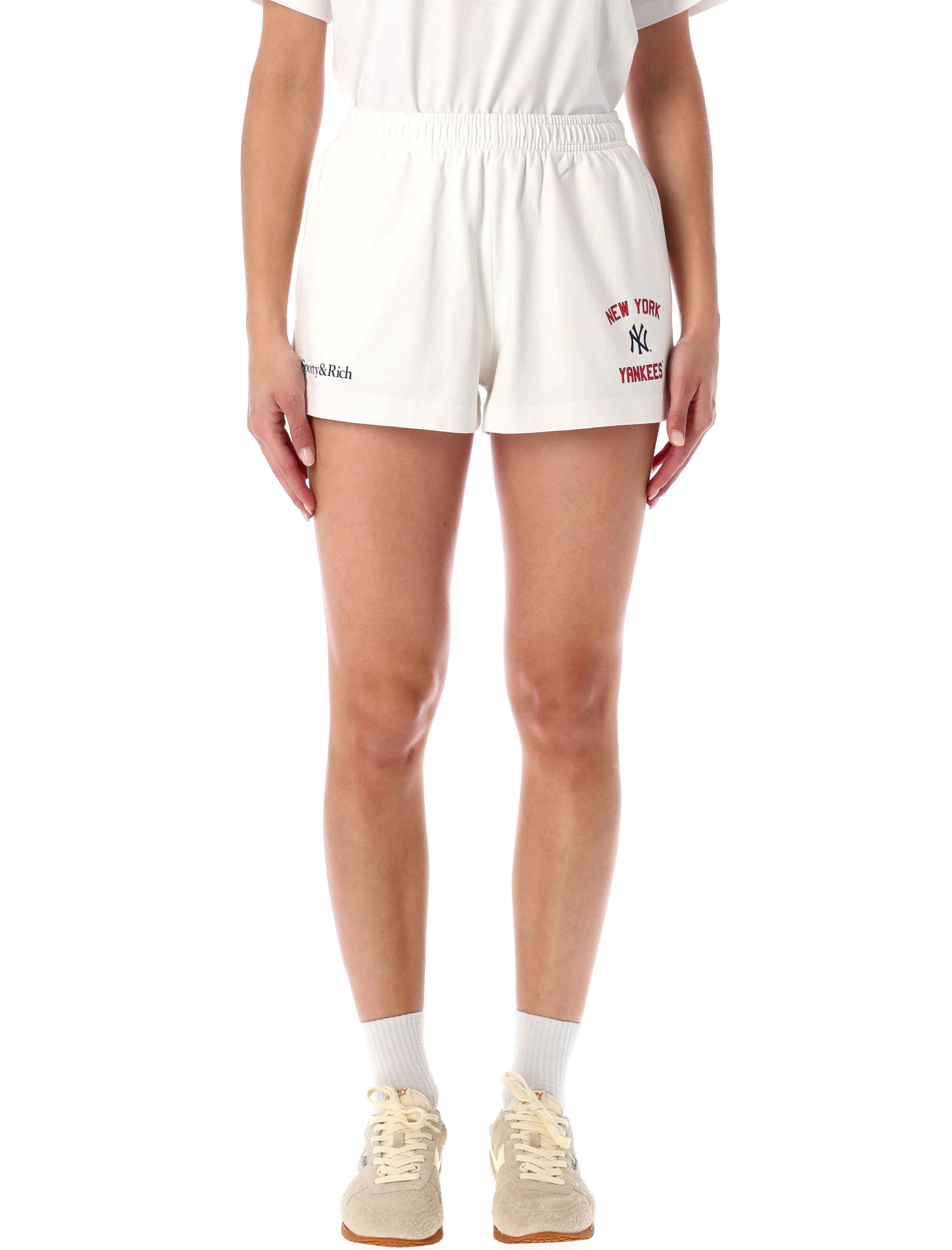 SPORTY & RICH Shorts White SH037623632WH0148 (Sporty & Rich / ショートパンツ ) | Sporty & Rich (スポーティアンドリッチ)