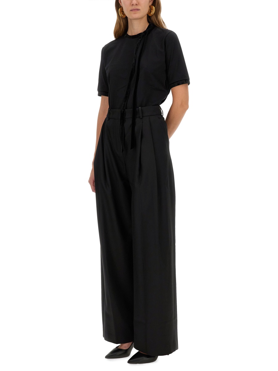 T-SHIRT WITH RIBBON AND BOW 25AJTO035CO1108U9000 (NINA RICCI / Tシャツ・カットソー ) | NINA RICCI (ニナ リッチ)(1)