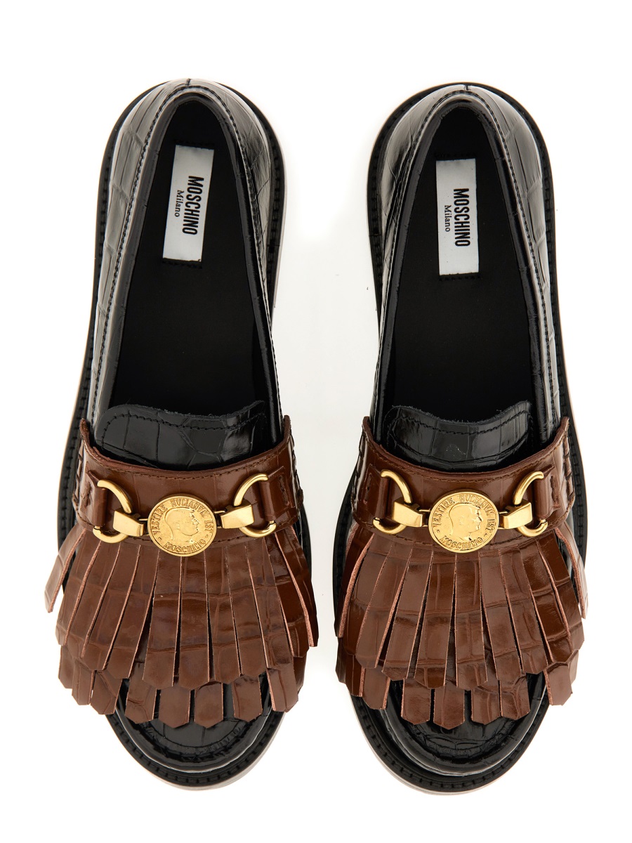MOCCASIN WITH BANGS AND COIN MA10262C1NMN100A (MOSCHINO / ローファー ) | MOSCHINO (モスキーノ)(5)