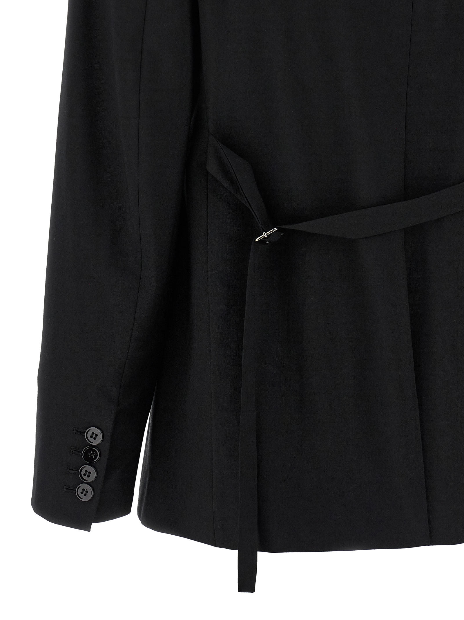 Belt blazer NDSS25JKT030BLACK (NENSI DOJAKA / ブレザー・ジャケット ) | NENSI DOJAKA (ネンシ ドジョカ)(3)