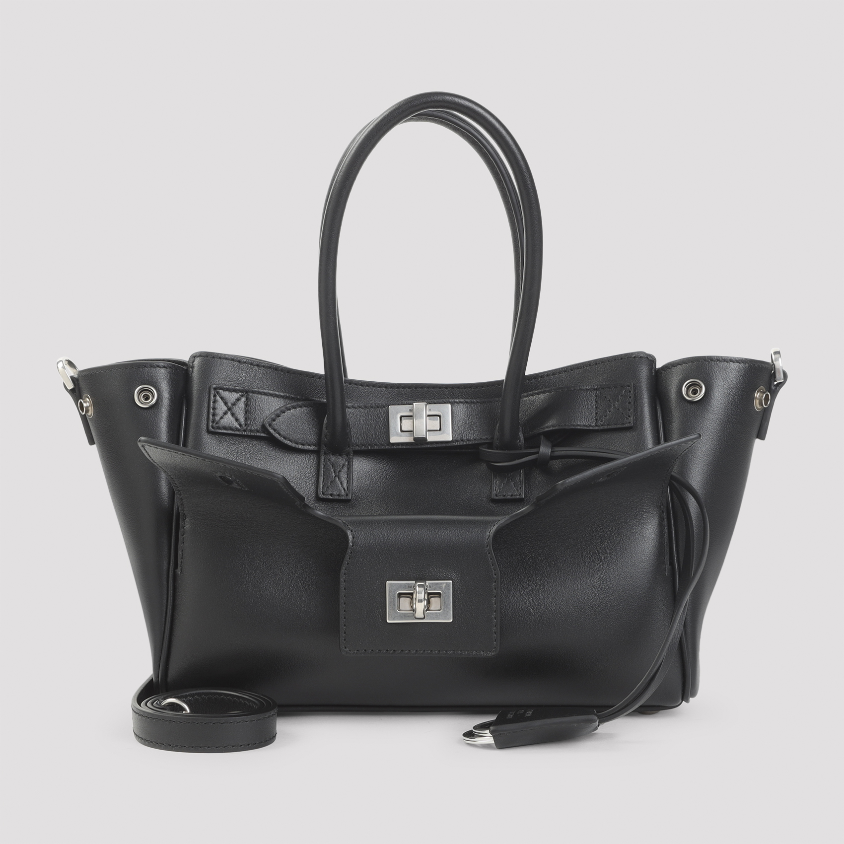 Black leather Carry All Bel Air shopping bag 8357322ABAW1000 (Balenciaga / ハンドバッグ・ショルダーバッグ ) | Balenciaga (バレンシアガ)(4)