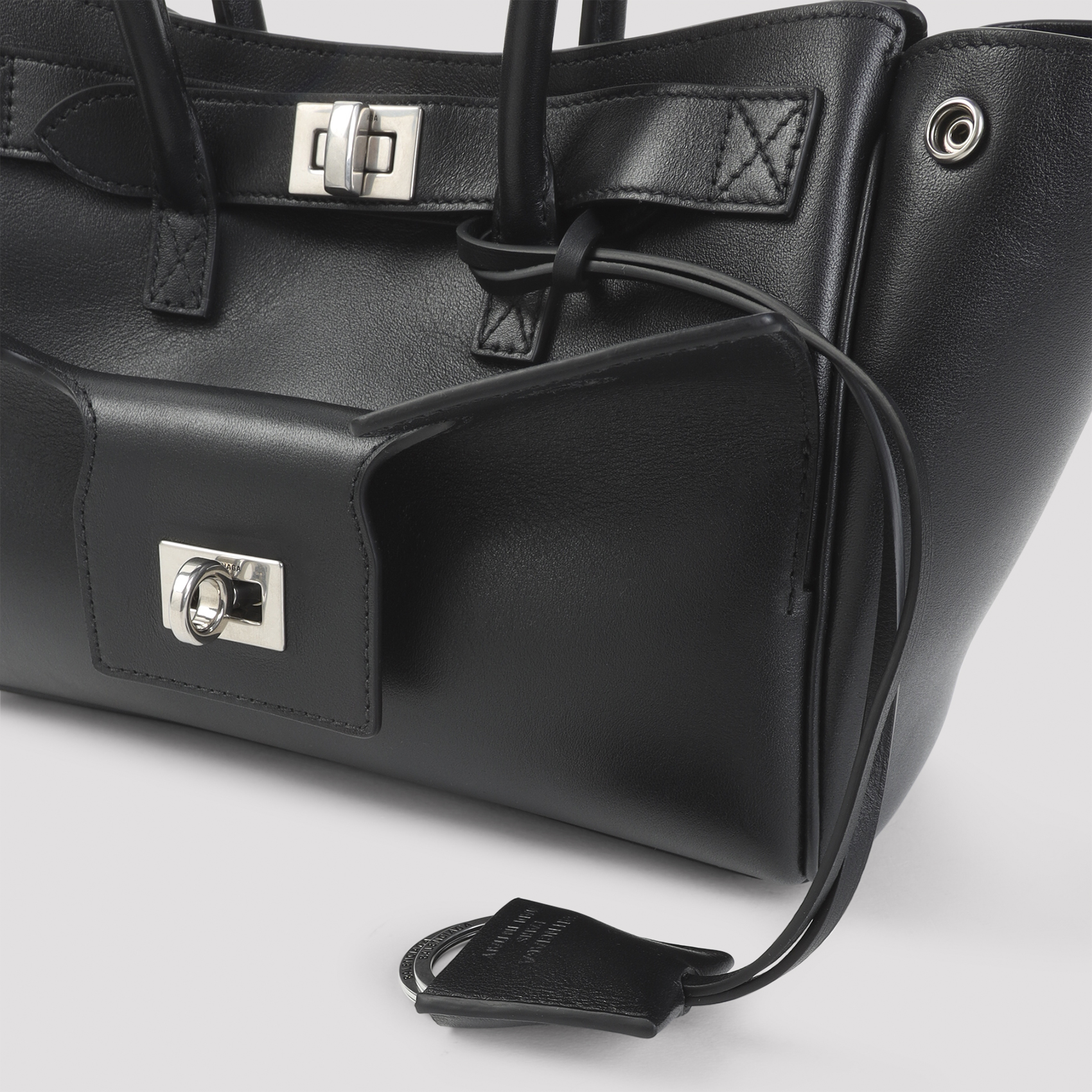 Black leather Carry All Bel Air shopping bag 8357322ABAW1000 (Balenciaga / ハンドバッグ・ショルダーバッグ ) | Balenciaga (バレンシアガ)(3)