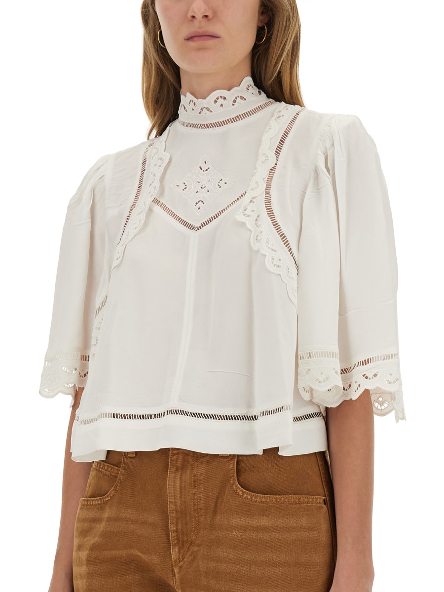 TOP "FRANY" HT0662FAC3J11I20WH (Isabel Marant / シャツ・ブラウス ) | Isabel Marant (イザベル マラン)(3)