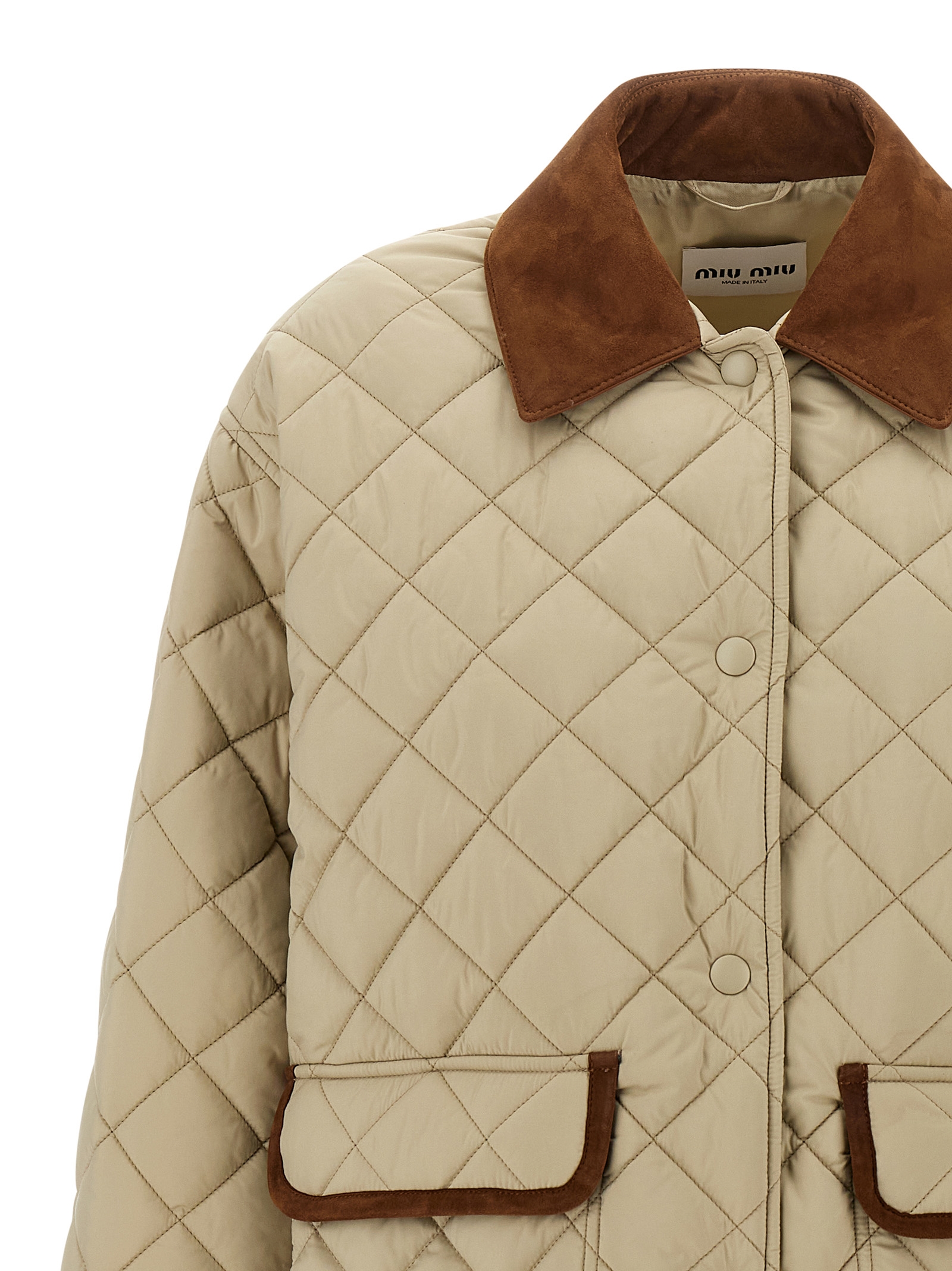 Suede detail blouson ML1311SOOO17OOF0036 (MIU MIU / カジュアルジャケット ) | MIU MIU (ミュウミュウ)(2)