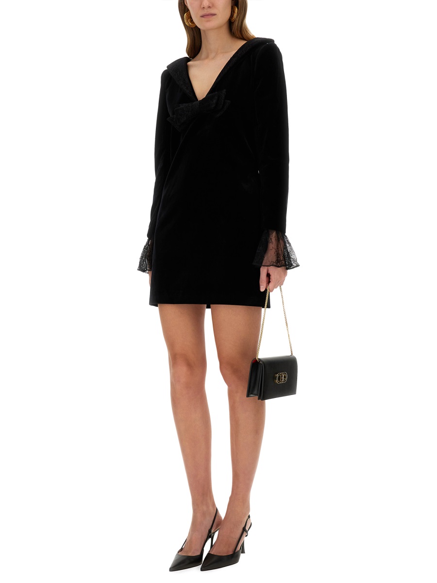 MINI DRESS WITH BOW 25ACRO034CO1100U9000 (NINA RICCI / ワンピース・ドレス・オールインワン ) | NINA RICCI (ニナ リッチ)(1)