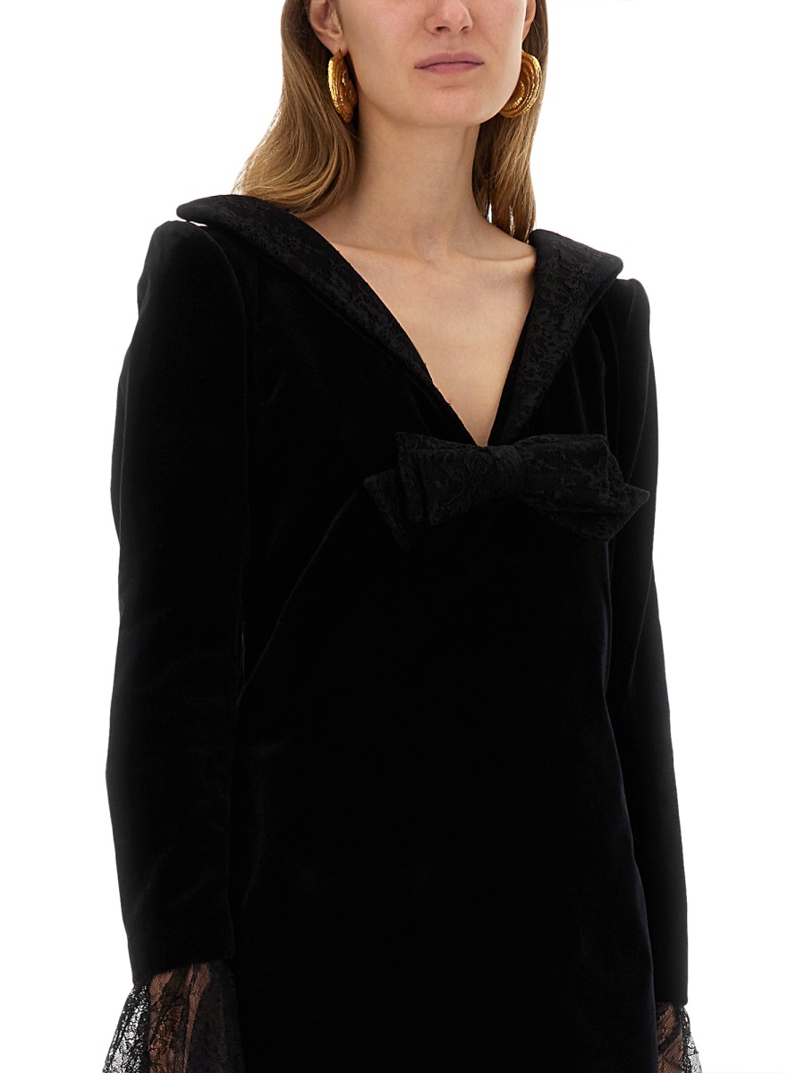 MINI DRESS WITH BOW 25ACRO034CO1100U9000 (NINA RICCI / ワンピース・ドレス・オールインワン ) | NINA RICCI (ニナ リッチ)(3)