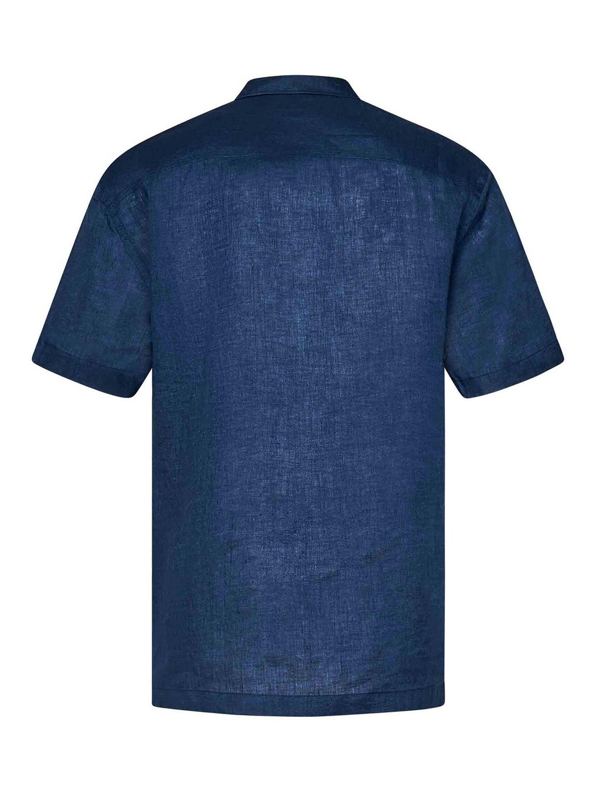 Blue Linen Short-Sleeved Bowling Shirt VBMSH001503324L894 (VILEBREQUIN / シャツ・ブラウス ) | VILEBREQUIN (ヴィルブレクイン)(1)