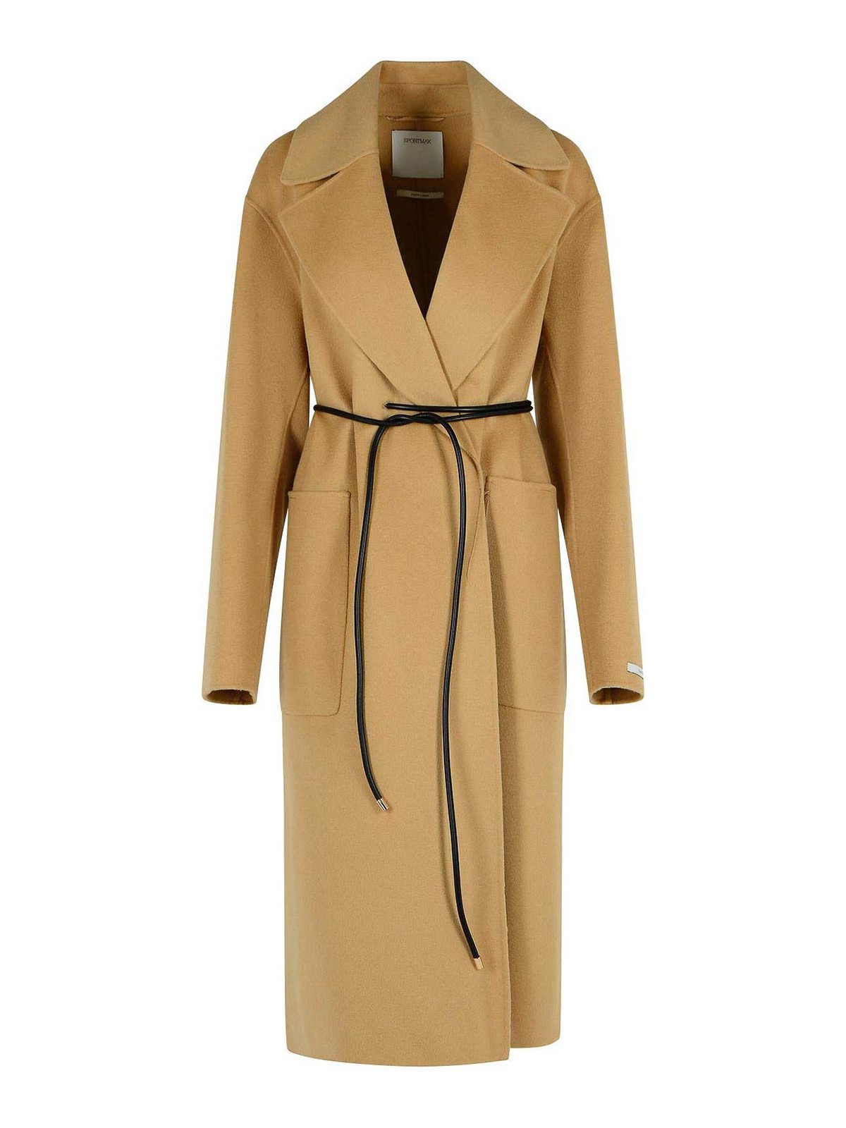 Abate Camel Virgin Wool Robe Coat 2522016031600001 (Sportmax / ワンピース・ドレス・オールインワン ) | Sportmax (スポーツマックス)