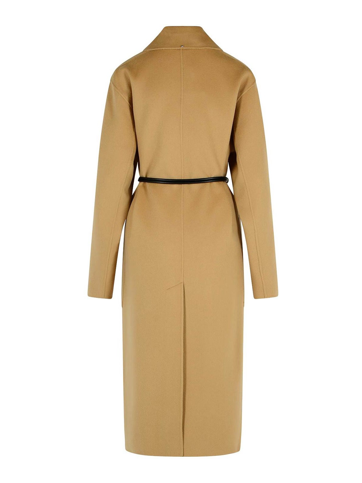 Abate Camel Virgin Wool Robe Coat 2522016031600001 (Sportmax / ワンピース・ドレス・オールインワン ) | Sportmax (スポーツマックス)(1)