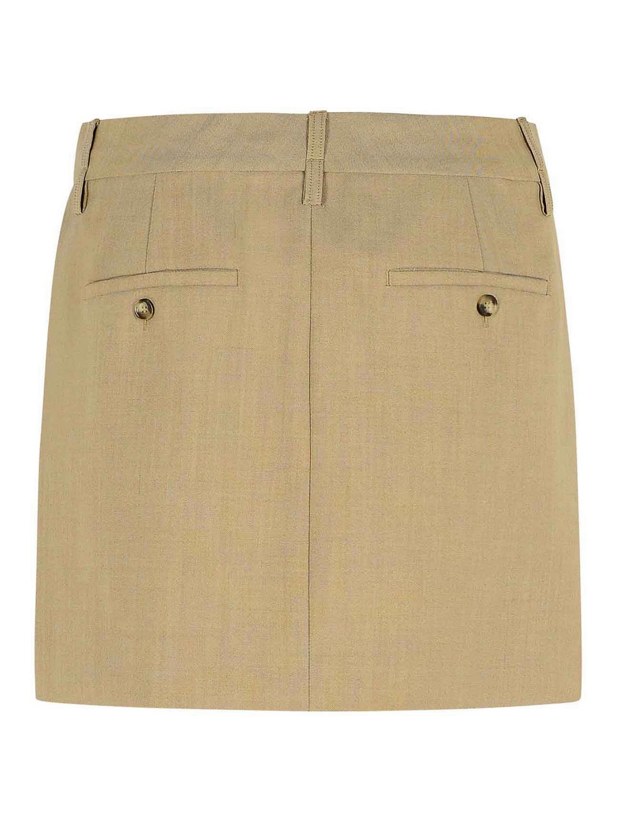 Fify Beige Brown Virgin Wool Miniskirt 2522106071600001 (Sportmax / スカート ) | Sportmax (スポーツマックス)(1)