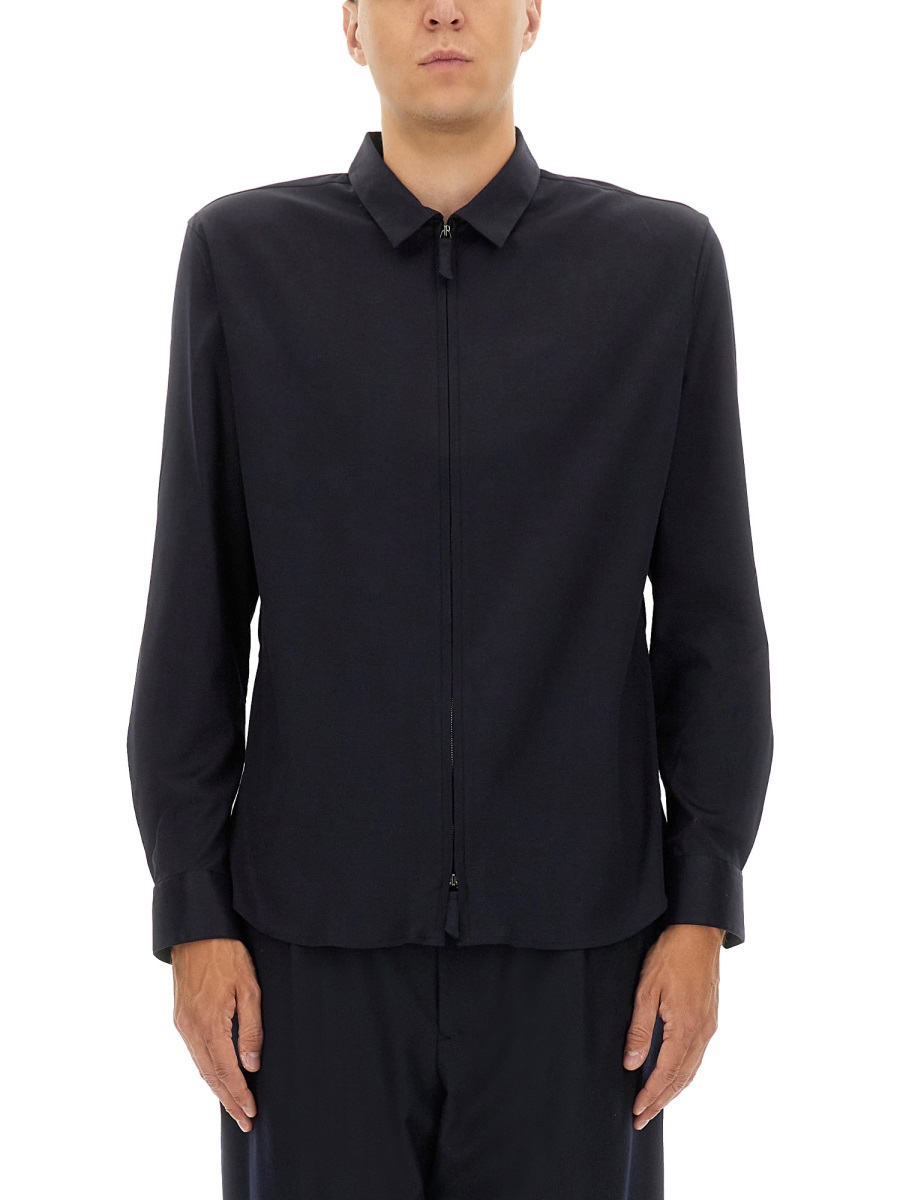 Midnight blue cotton shirt GM000057TE10459UB102 (GIORGIO ARMANI / シャツ・ブラウス ) | GIORGIO ARMANI (ジョルジオ アルマーニ)