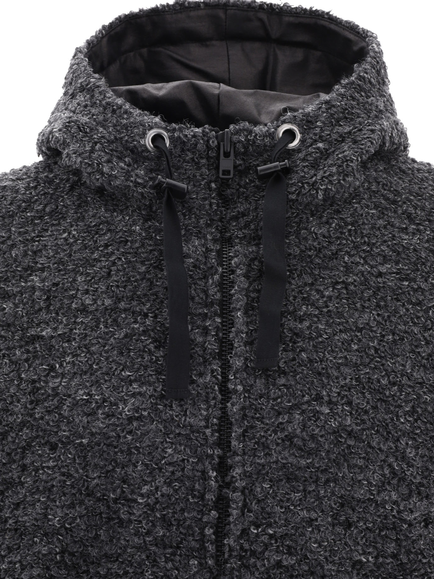 Textured drawstring zipped hoodie WLT022W231 (JUNYA WATANABE / スウェット・フーディー ) | JUNYA WATANABE (ジュンヤ ワタナベ)(2)