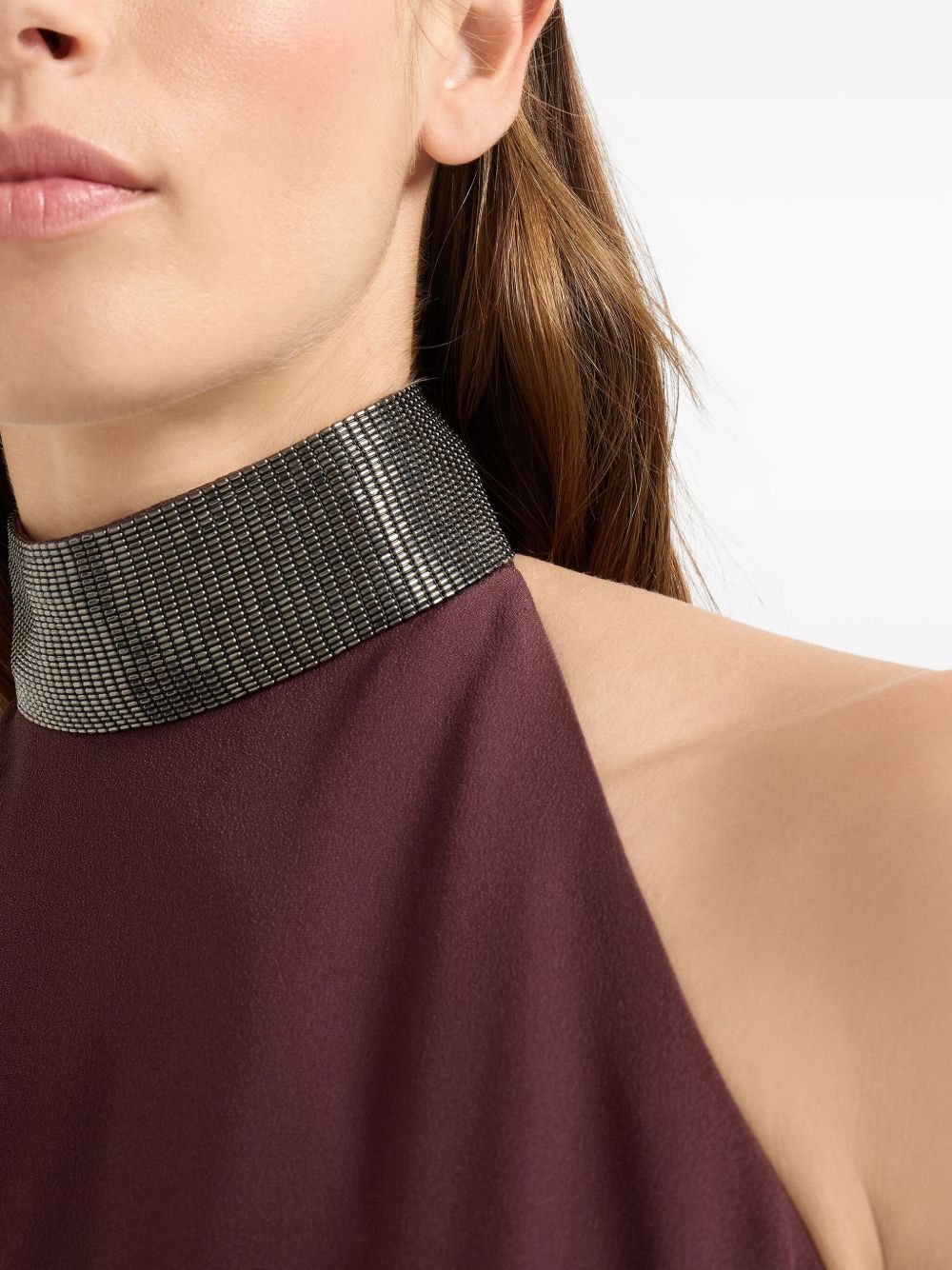 Brunello Cucinelli Dresses Bordeaux MA029A5406C4243 (Brunello Cucinelli / ワンピース・ドレス・オールインワン ) | Brunello Cucinelli (ブルネロ・クチネリ)(1)