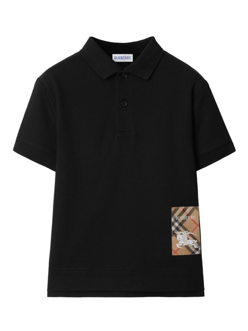 CHECK LABEL COTTON POLO SHIRT 8105079BLACK (Burberry / ポロシャツ ) | Burberry (バーバリー)