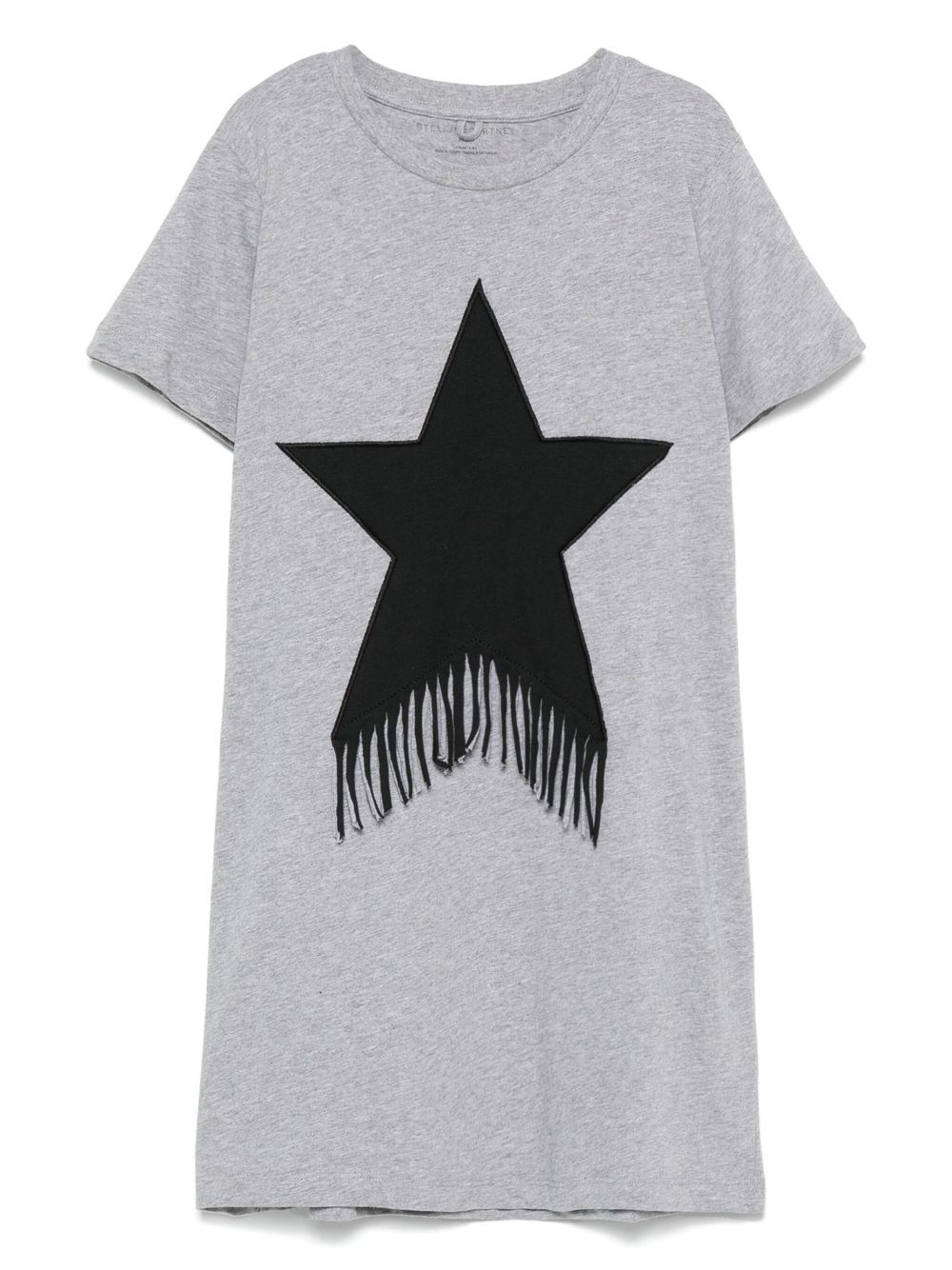 STAR-APPLIQUÉ FRINGED T-SHIRT DRESS TV1E01Z0434809 (Stella McCartney / ワンピース・ドレス・オールインワン ) | Stella McCartney (ステラ マッカートニー)