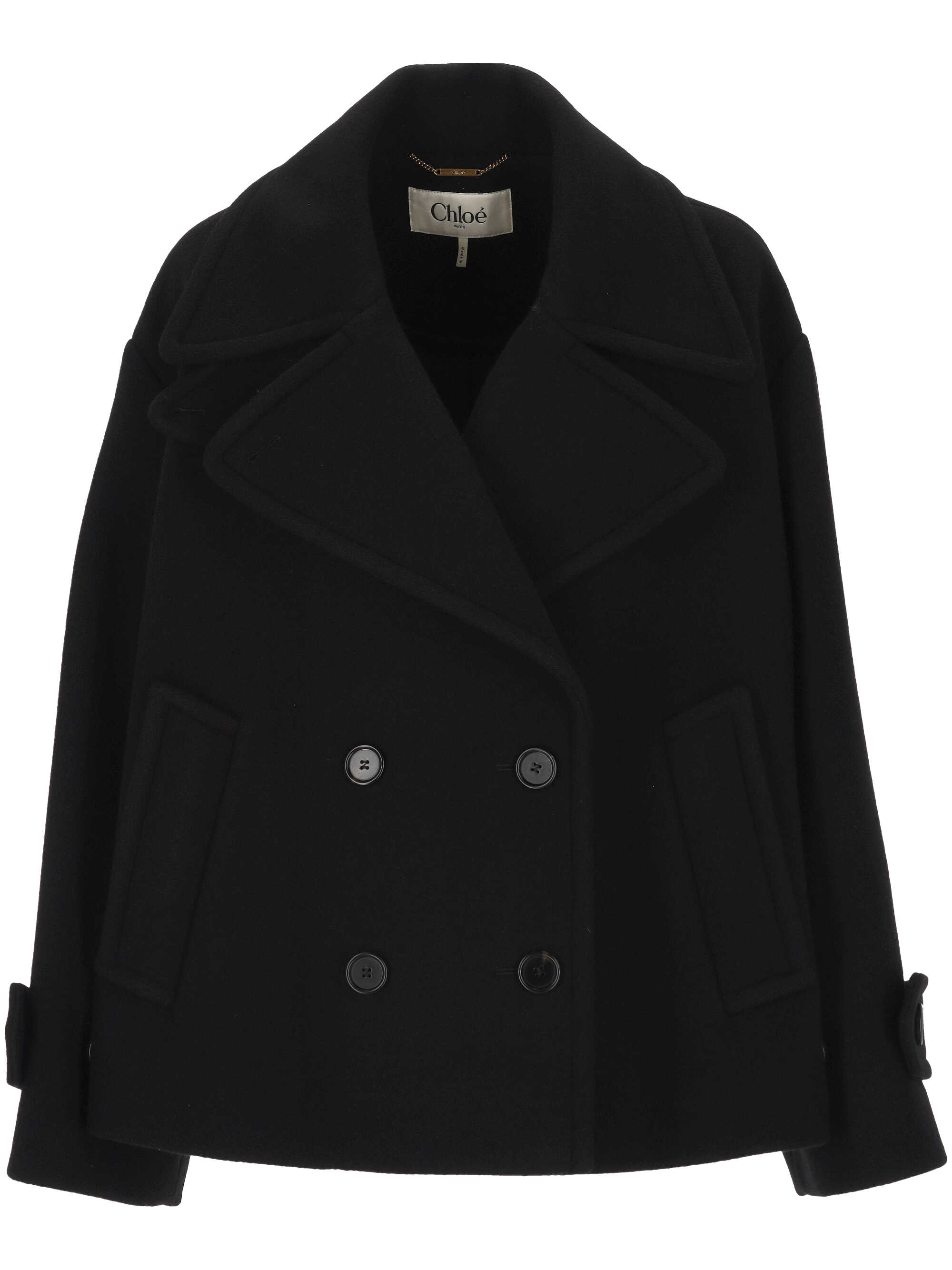 Chloè Coats Black 25AMA96952001 (Chloé / コート ) | Chloé (クロエ)