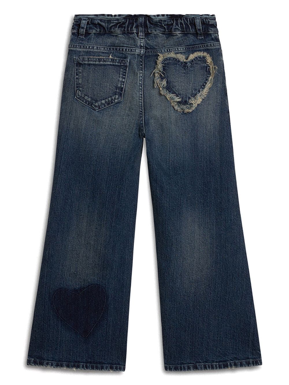 BOOTCUT JEANS WITH HEART-SHAPED PATCHES GKP01605P00173050765 (Golden Goose / ジーンズ ) | Golden Goose (ゴールデングース)(1)