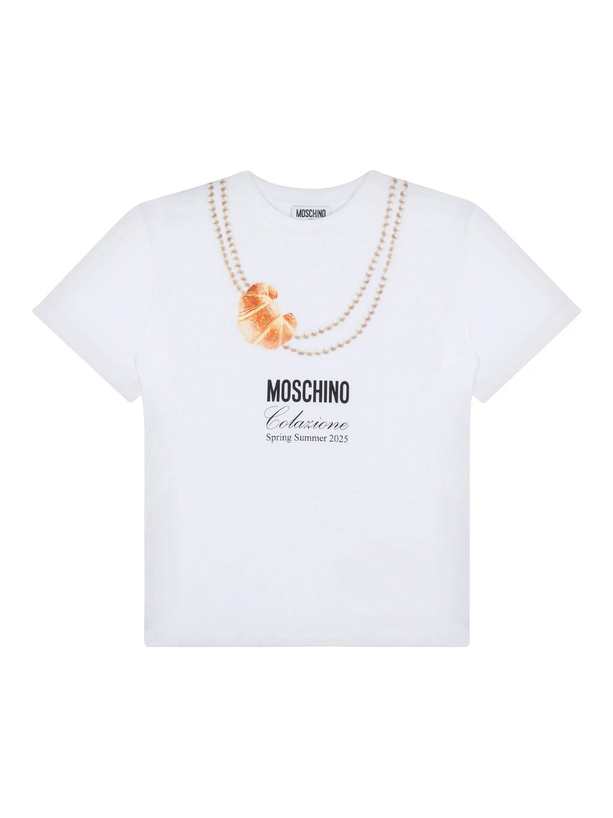 Moschino T-shirts and Polos White HIM060LAA0210101 (MOSCHINO / Tシャツ・カットソー ) | MOSCHINO (モスキーノ)