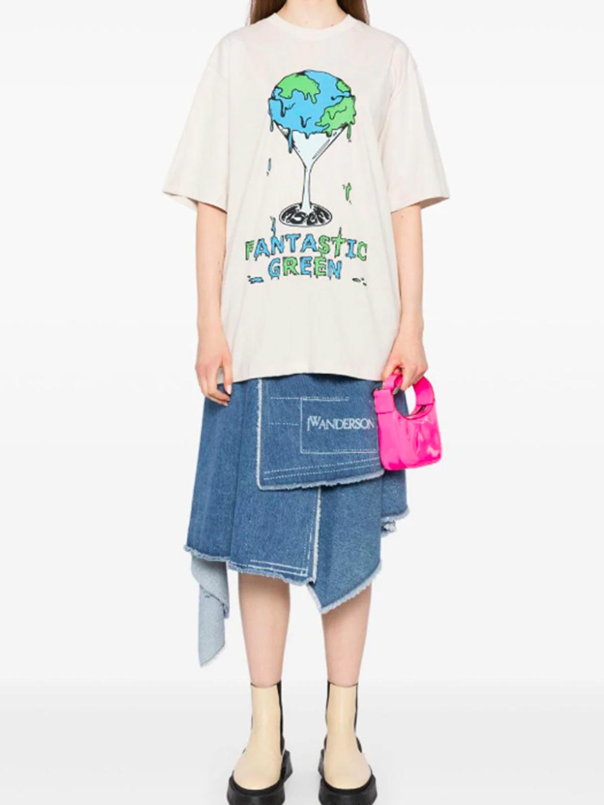 Fantastic Green T-Shirt 3746MM0224779120 (MSGM / Tシャツ・カットソー ) | MSGM (エムエスジーエム)(1)