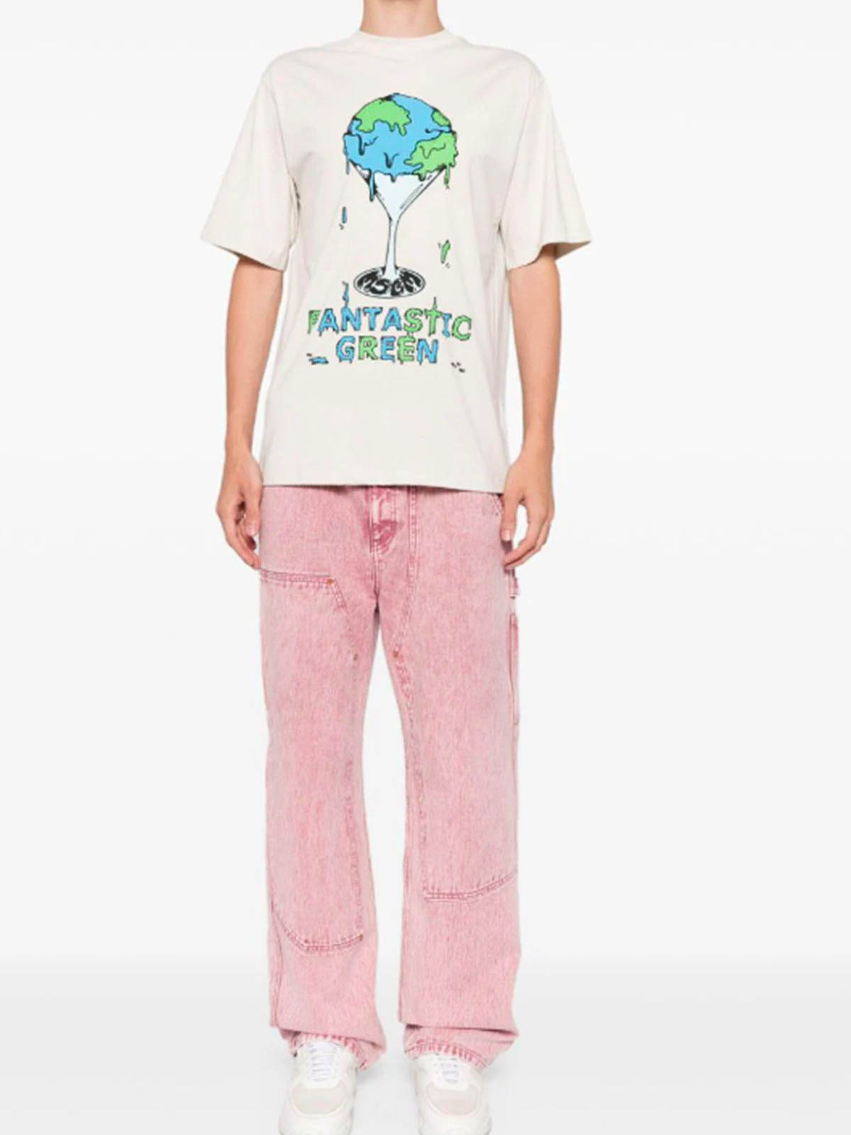 Fantastic Green T-Shirt 3746MM0224779120 (MSGM / Tシャツ・カットソー ) | MSGM (エムエスジーエム)(2)