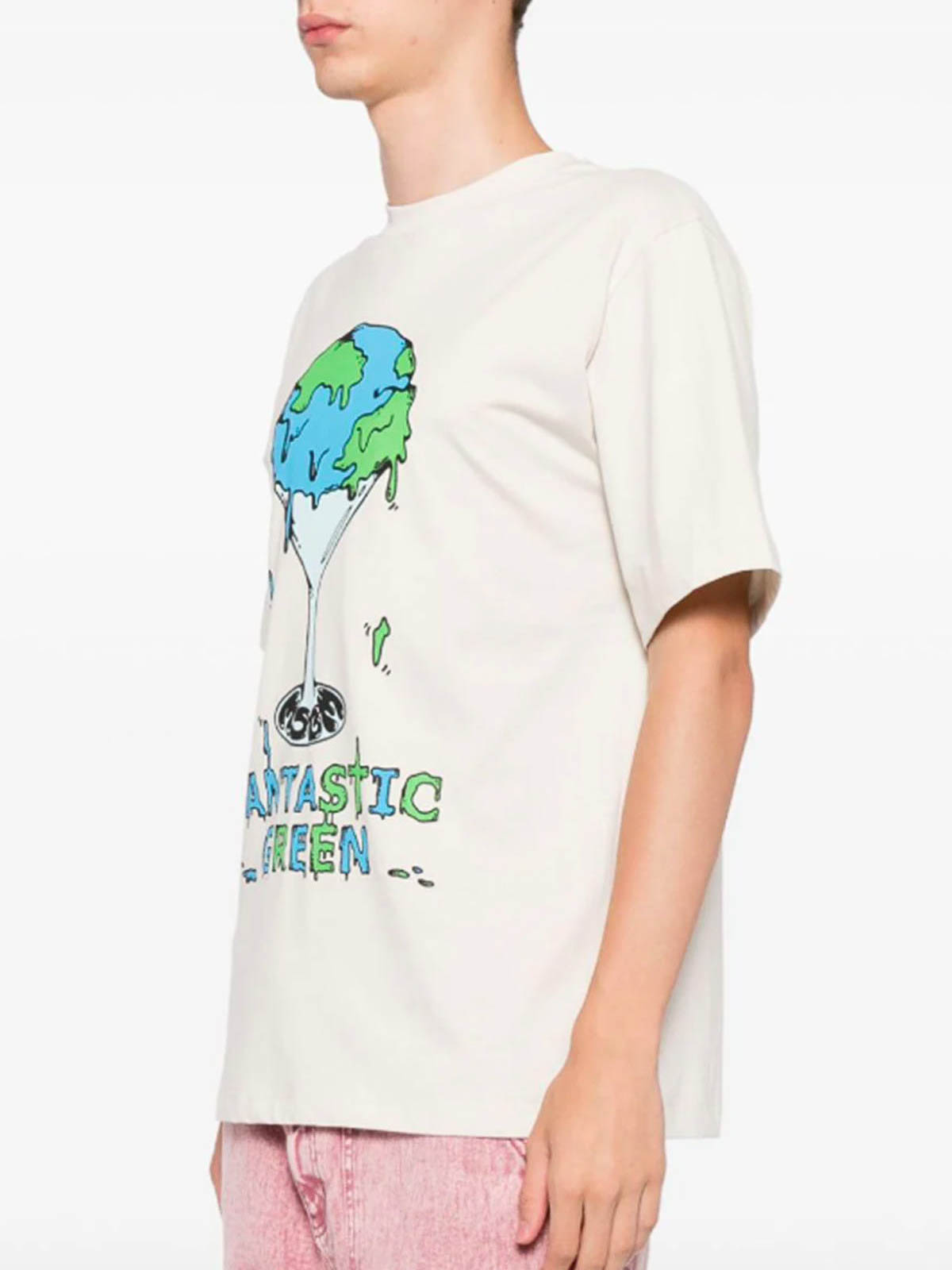 Fantastic Green T-Shirt 3746MM0224779120 (MSGM / Tシャツ・カットソー ) | MSGM (エムエスジーエム)(3)