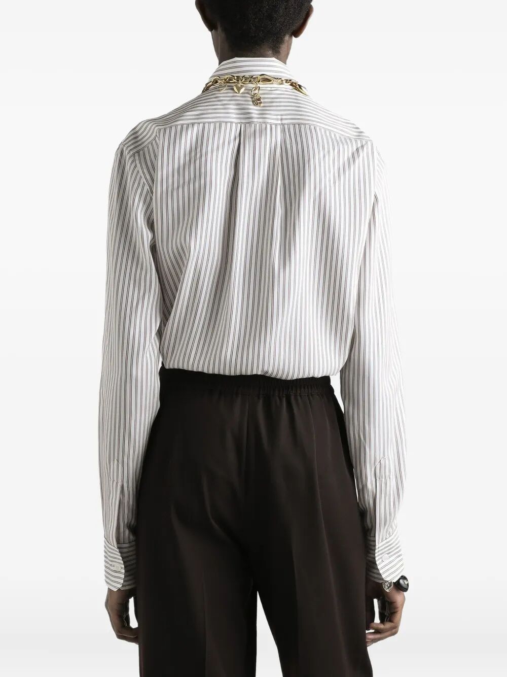 SILK SHIRT WITH STRIPED PRINT F5K30TFB1BVS8051 (Dolce & Gabbana / シャツ・ブラウス ) | Dolce & Gabbana (ドルチェガッバーナ)(3)