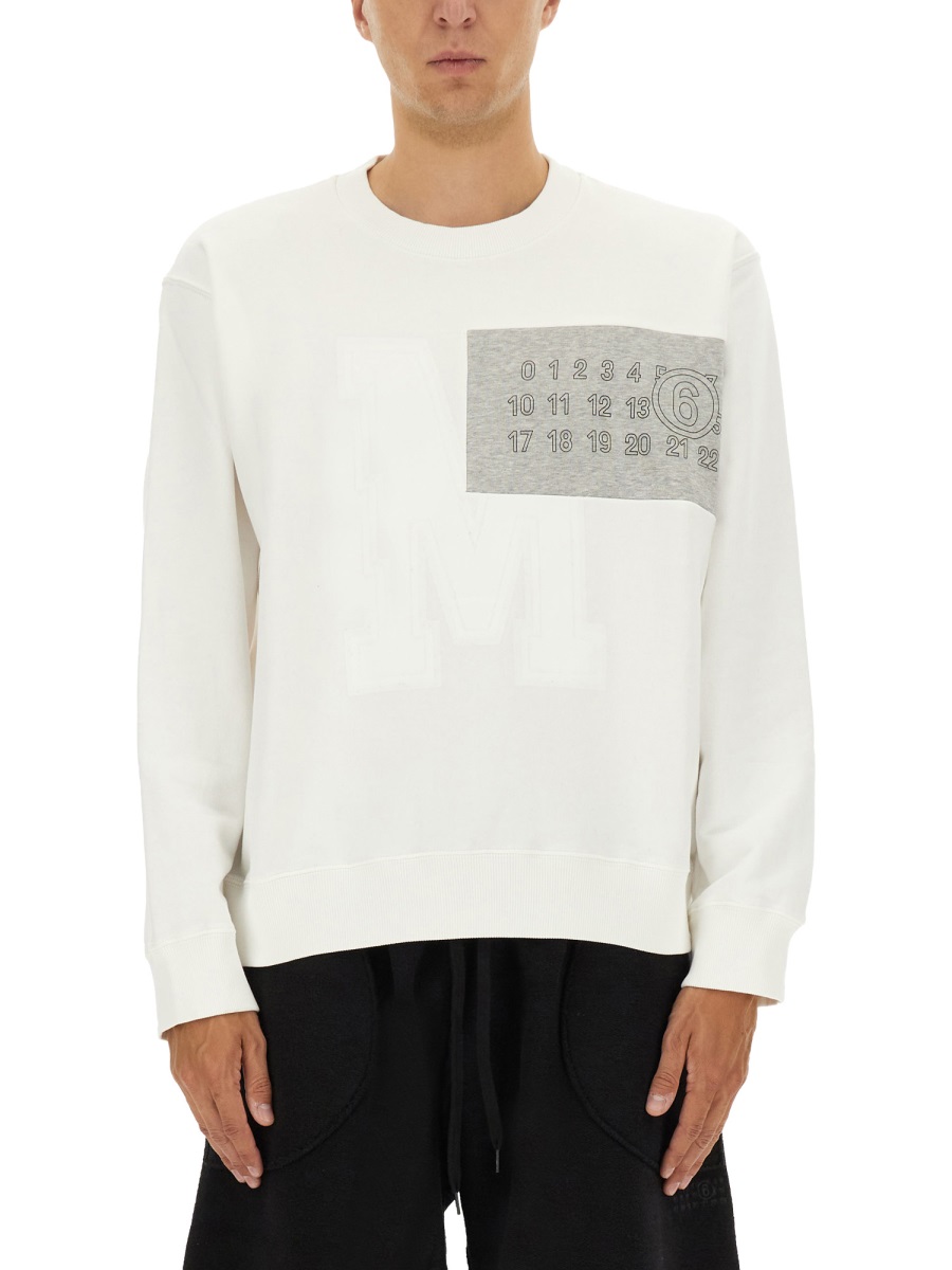 SWEATSHIRT WITH LOGO SH0GU0029M25014101 (MM6 Maison Margiela / スウェット・フーディー ) | MM6 Maison Margiela (エムエムシックス)