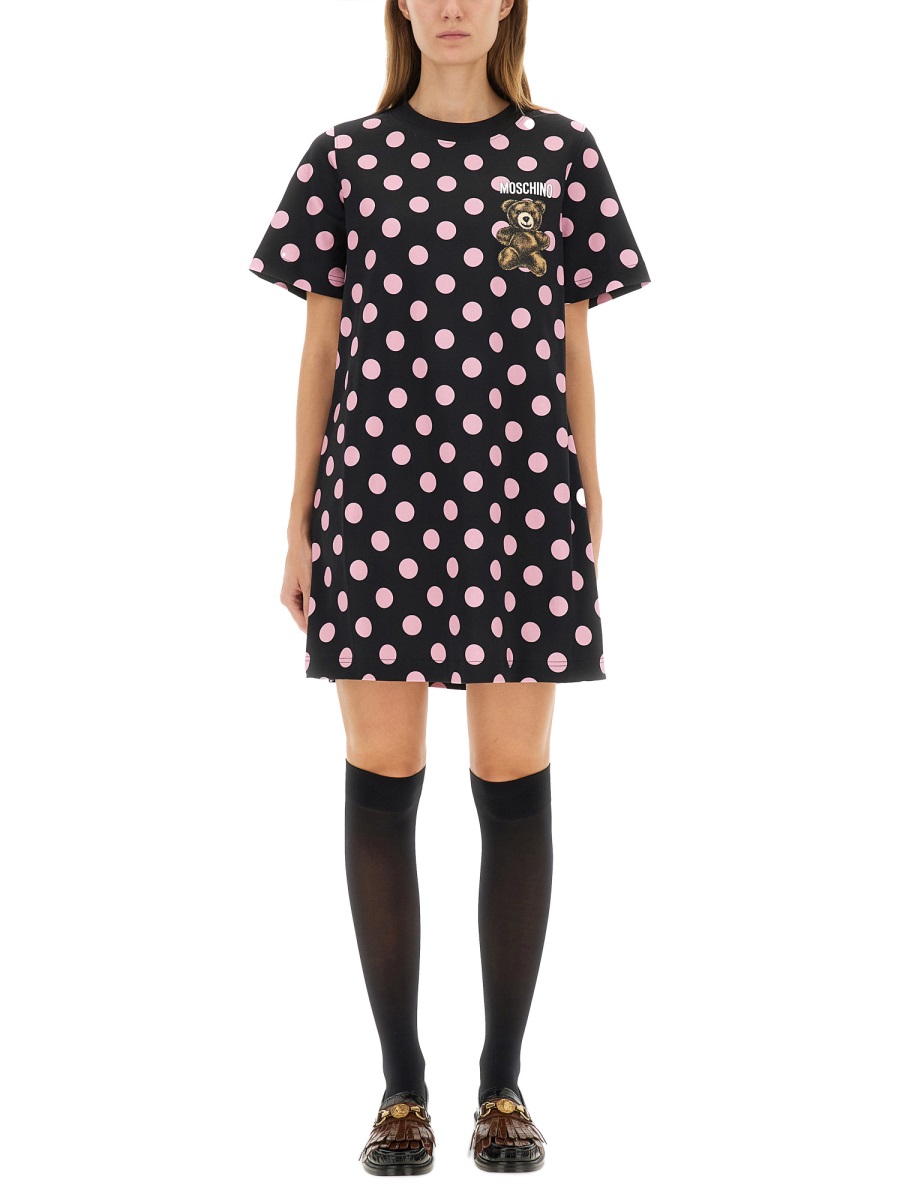 "TEDDY POLKA DOTS" DRESS 044354423555 (MOSCHINO / ワンピース・ドレス・オールインワン ) | MOSCHINO (モスキーノ)