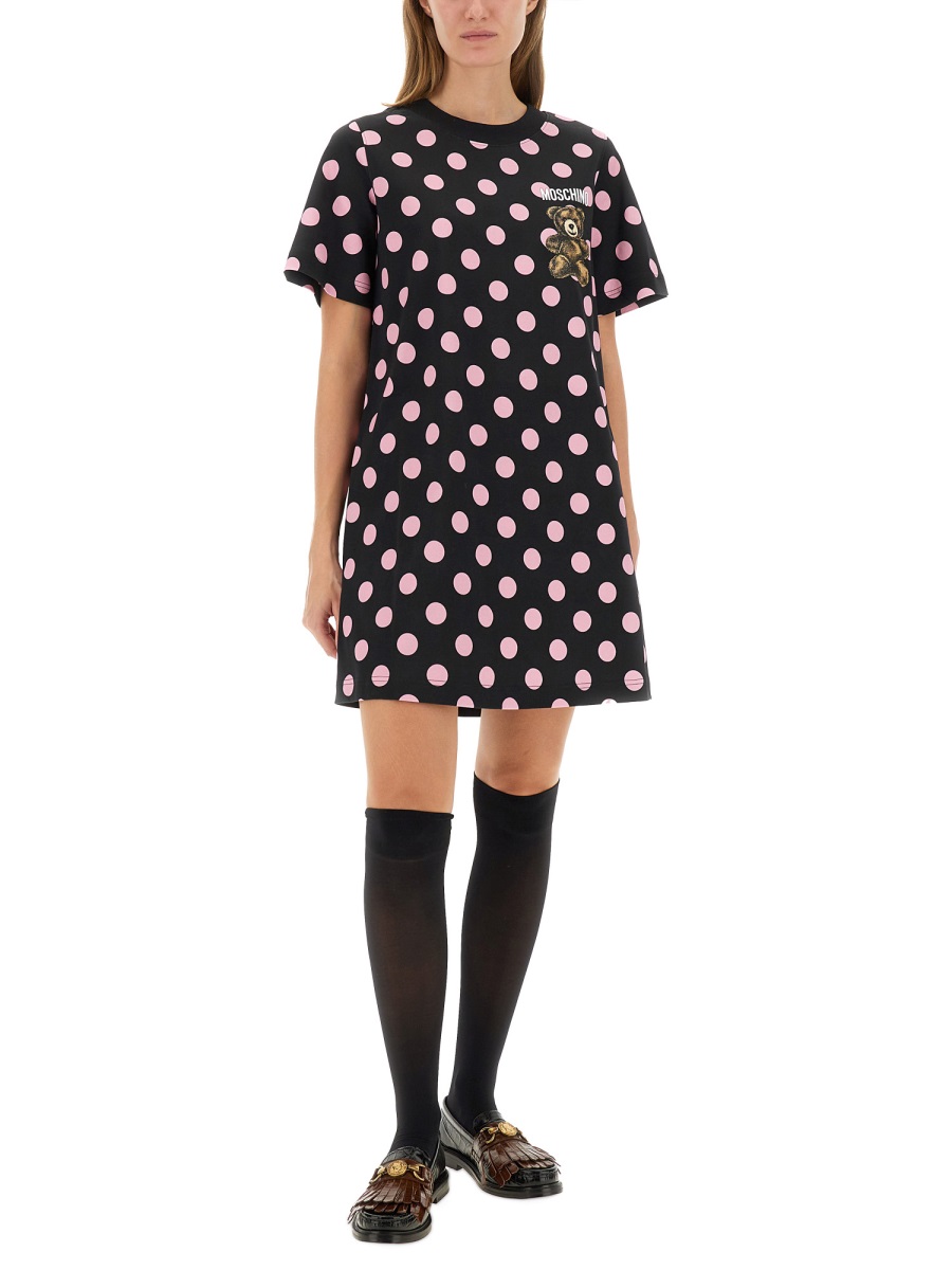 "TEDDY POLKA DOTS" DRESS 044354423555 (MOSCHINO / ワンピース・ドレス・オールインワン ) | MOSCHINO (モスキーノ)(3)