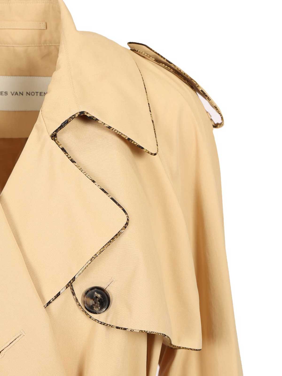 Cotton Gabardine Trench Coat 2510102161449100 (Dries Van Noten / コート・ダウン ) | Dries Van Noten (ドリスヴァンノッテン)(3)