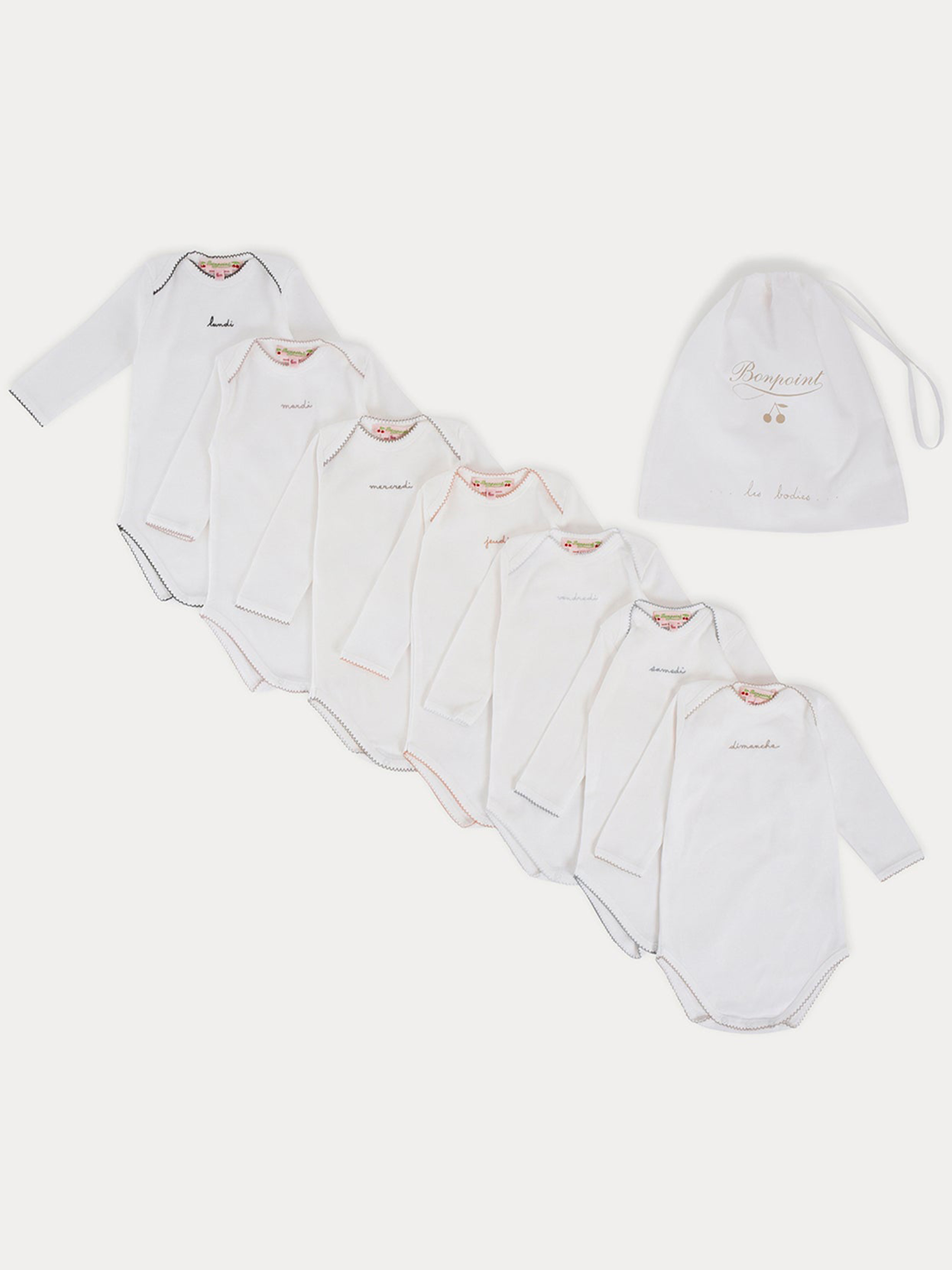 MIXED BODYSUIT WEEKLY BOX PEZDIDA0501032 (Bonpoint / ワンピース・ドレス・オールインワン ) | Bonpoint (ボンポワン)(1)
