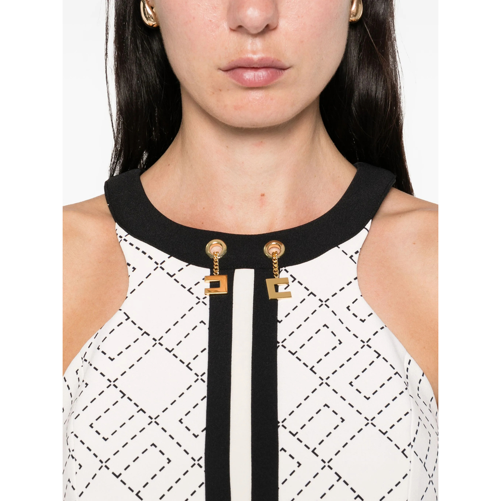 Top Elisabetta Franchi TOS0156E2EF1 (Elisabetta Franchi / タンクトップ・キャミソール ) | Elisabetta Franchi (エリザベッタ フランキ)(3)