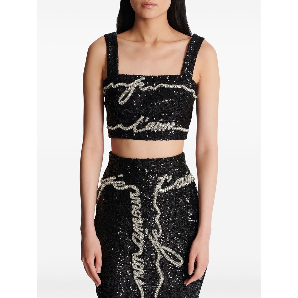 Top Balmain EF1AA385PC70EAW (Balmain / タンクトップ・キャミソール ) | Balmain (バルマン)(4)