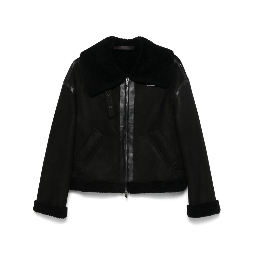Leather Outerwear Santoro 45003DBLACK (SALVATORE SANTORO / レザー&ファージャケット・コート ) | SALVATORE SANTORO (サルバトーレ サントロ)