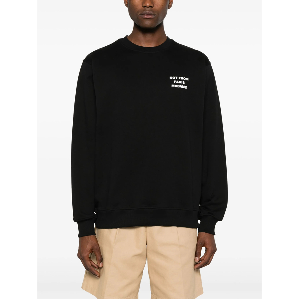 Sweatshirt Drole De Monsieur PERMSW149CO127BLACK (Drôle De Monsieur / スウェット・フーディー ) | Drôle De Monsieur (ドロールドムッシュ)(1)