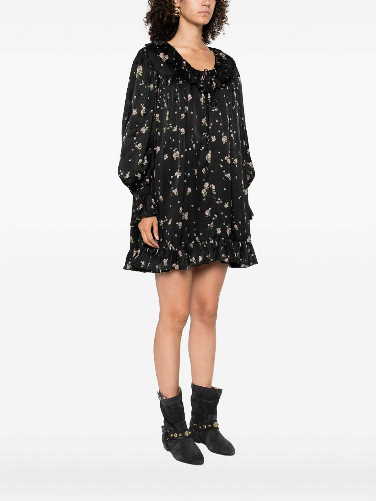 Mini Dress In Silk Charmeuse CH25ARO26481001 (Chloé / コート・ダウン ) | Chloé (クロエ)(2)
