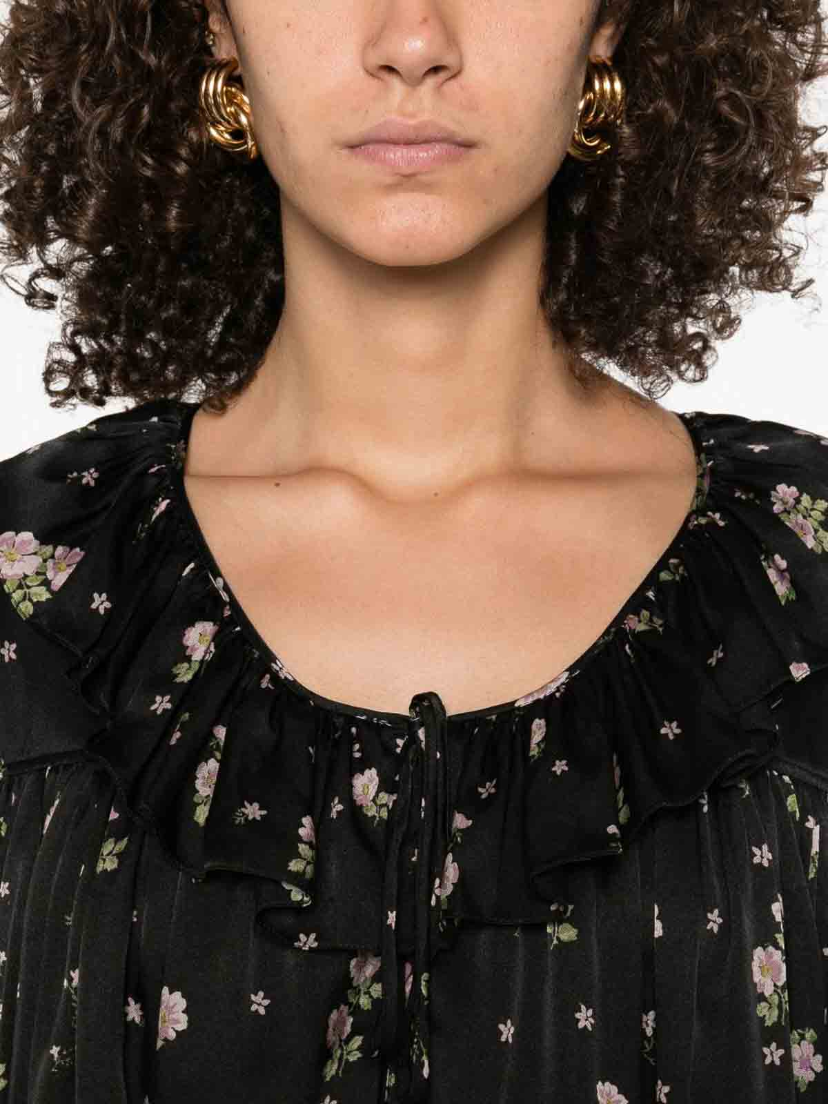 Mini Dress In Silk Charmeuse CH25ARO26481001 (Chloé / コート・ダウン ) | Chloé (クロエ)(4)