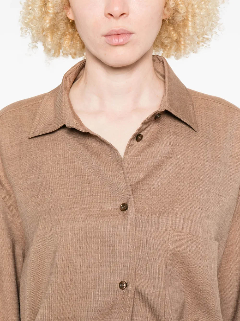 THE ANDAMANE Clothing.... Brown T186419ATNP246618 (THE ANDAMANE / シャツ・ブラウス ) | THE ANDAMANE (アンダマン)(3)