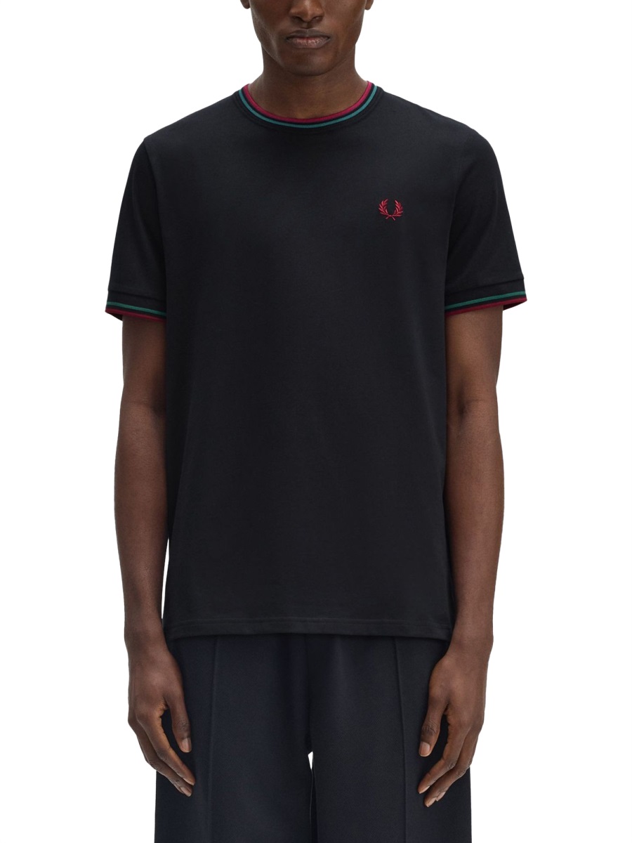 DOUBLE STRIPE T-SHIRT FPM1588V55Z58 (FRED PERRY / Tシャツ・カットソー ) | FRED PERRY (フレッドペリー)