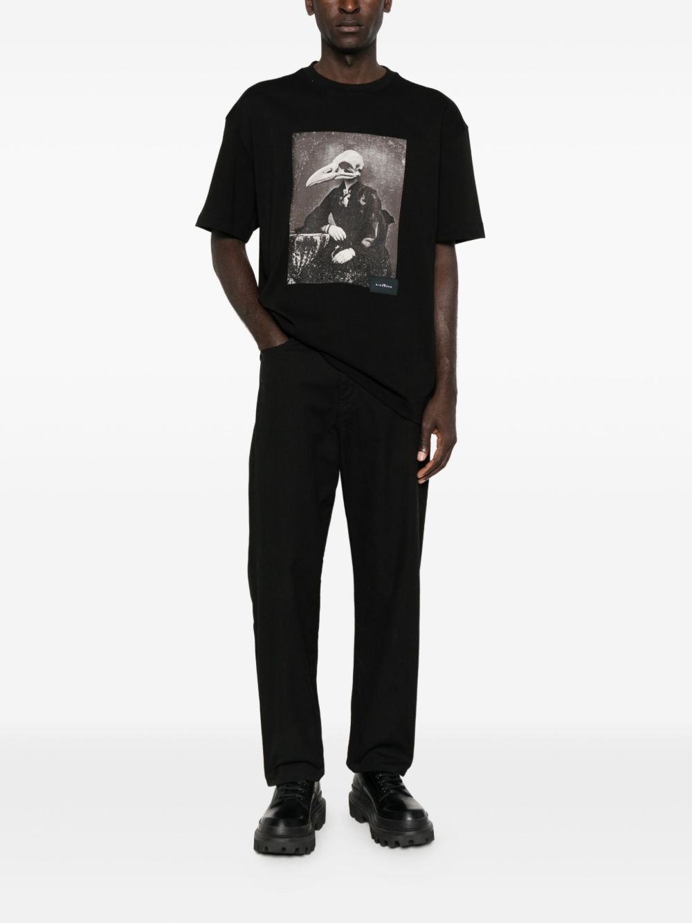 John Richmond T-shirts and Polos Black RMA25254TSSAMPELGABLK (JOHN RICHMOND / Tシャツ・カットソー ) | JOHN RICHMOND (ジョン リッチモンド)(1)