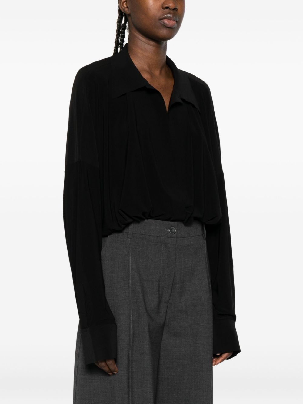 Norma Kamali Top Black KK321BPL183001BLACK (NORMA KAMALI / ボディスーツ ) | NORMA KAMALI (ノーマカマリ)(1)