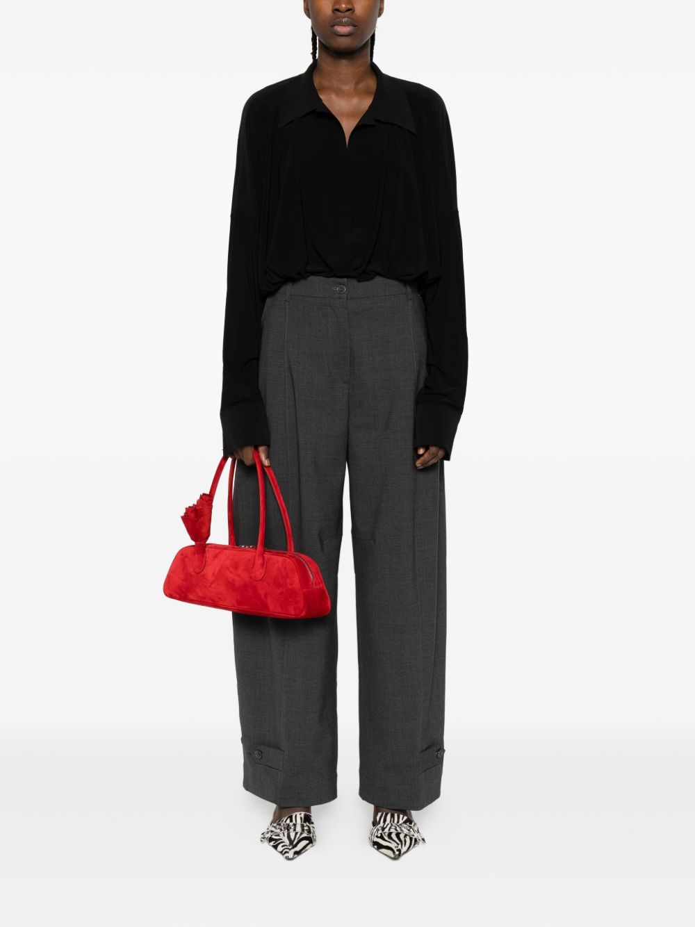 Norma Kamali Top Black KK321BPL183001BLACK (NORMA KAMALI / ボディスーツ ) | NORMA KAMALI (ノーマカマリ)(3)