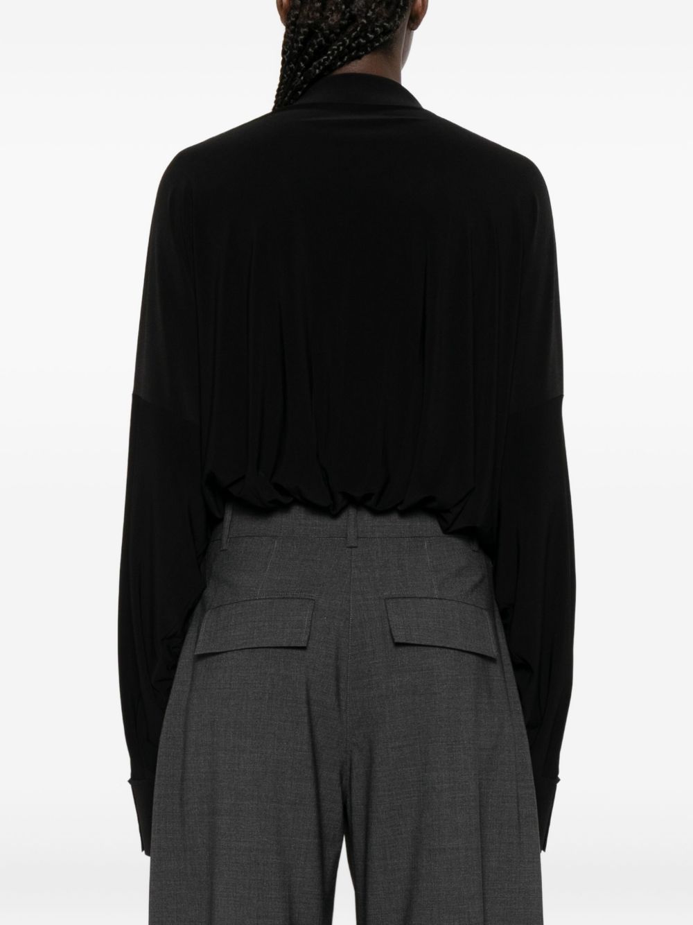 Norma Kamali Top Black KK321BPL183001BLACK (NORMA KAMALI / ボディスーツ ) | NORMA KAMALI (ノーマカマリ)(4)