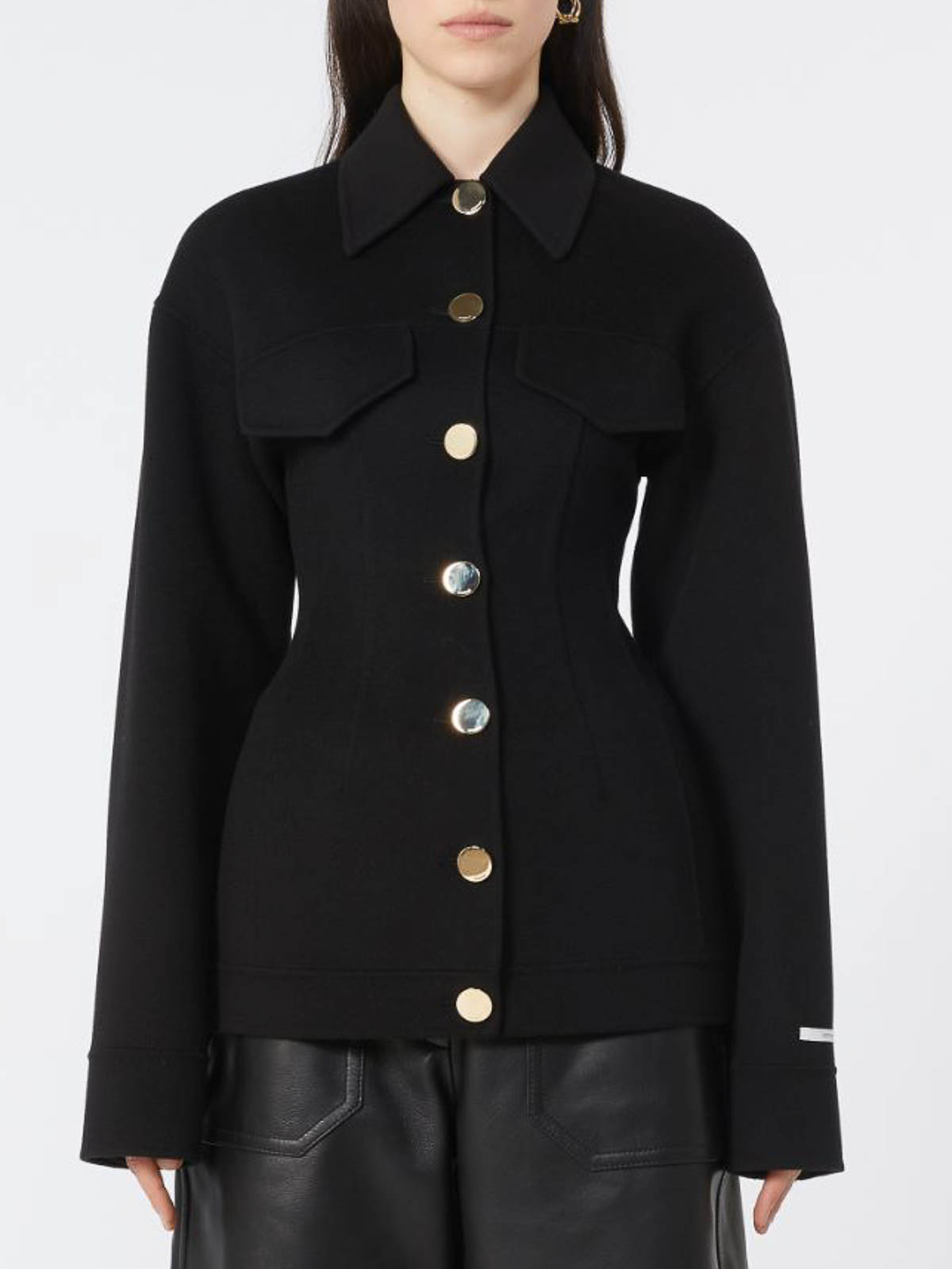 Aegean black jacket 4225220860116E17 (Sportmax / カジュアルジャケット ) | Sportmax (スポーツマックス)(1)
