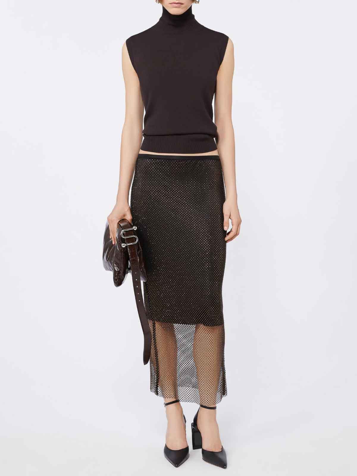 Strass black network skirt 2522776021600003 (Sportmax / スカート ) | Sportmax (スポーツマックス)(1)