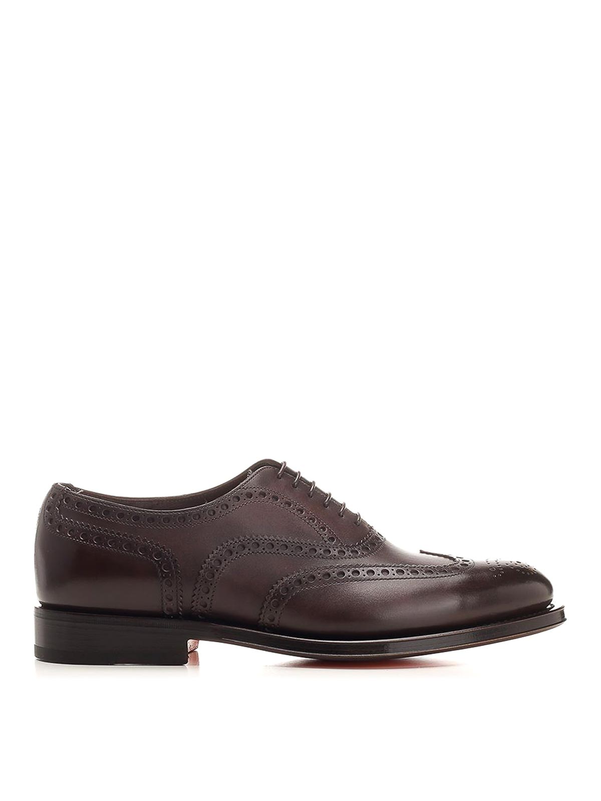 Leather Oxford Brogue Lace-Up MCCO17836PD5HOBRT53DARKBROWNT53 (Santoni / レースアップ ) | Santoni (サントーニ)