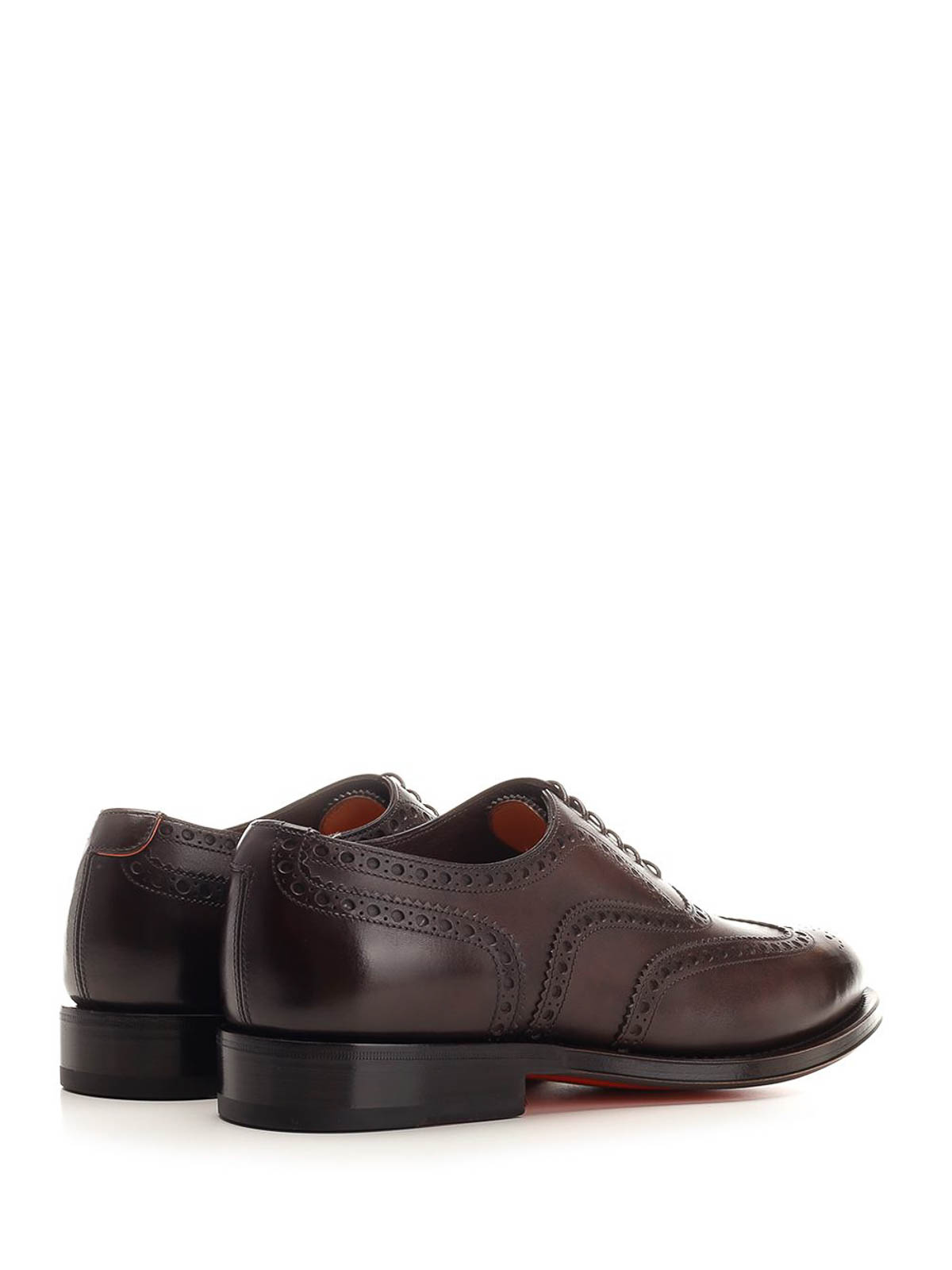 Leather Oxford Brogue Lace-Up MCCO17836PD5HOBRT53DARKBROWNT53 (Santoni / レースアップ ) | Santoni (サントーニ)(2)