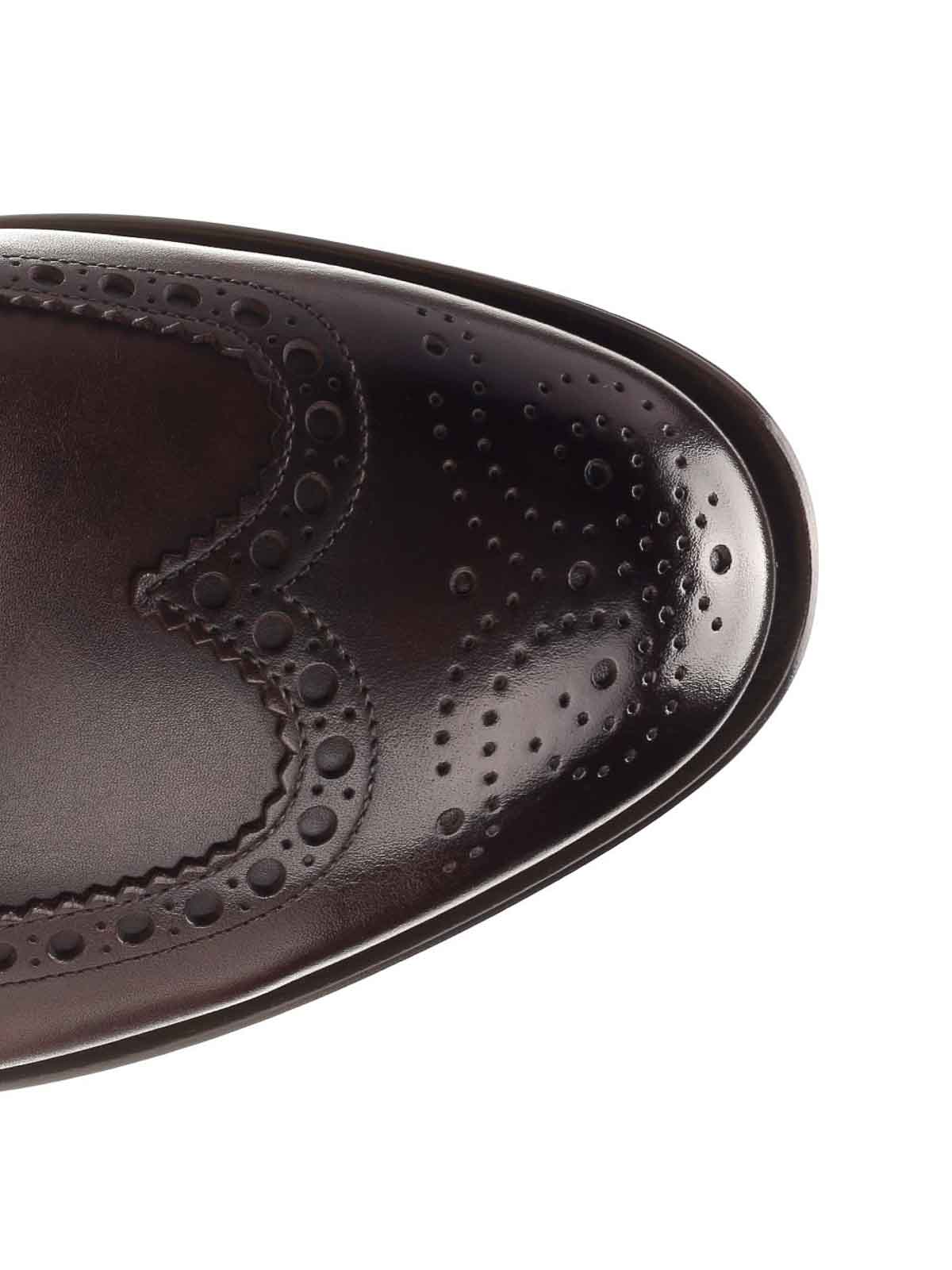 Leather Oxford Brogue Lace-Up MCCO17836PD5HOBRT53DARKBROWNT53 (Santoni / レースアップ ) | Santoni (サントーニ)(3)