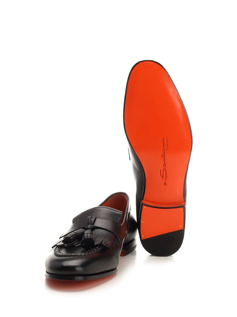 Black penny loafer MCNC18731SA4BPOHN01POHN01 (Santoni / ローファー ) | Santoni (サントーニ)(9)