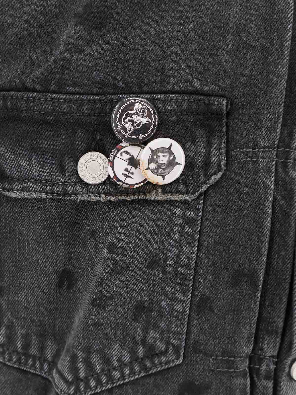 Jeans jacket with disinset effect 030524CHARCORAL (ENFANTS RICHES DÉPRIMÉS / カジュアルジャケット ) | ENFANTS RICHES DÉPRIMÉS (アンファン リッシュ デプリメ)(2)